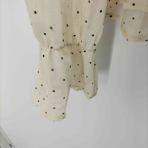 ドット柄シアーブラウス 透け レディース import:XL