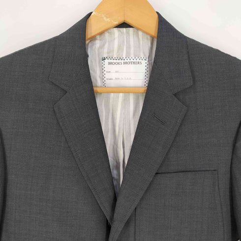 ブルックスブラザーズ BROOKS BROTHERS USA製 モヘヤ混 3B ウールテーラードジャケット メンズ BB0