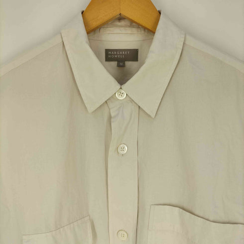 マーガレットハウエル MARGARET HOWELL COTTON LINEN POPRIN コットンリネンシャツ メンズ JPN:M