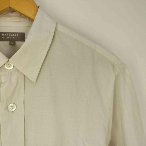 マーガレットハウエル MARGARET HOWELL COTTON LINEN POPRIN コットンリネンシャツ メンズ JPN:M