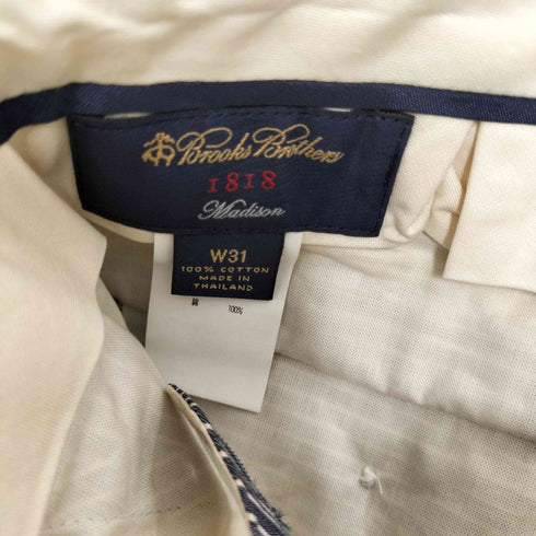 ブルックスブラザーズ BROOKS BROTHERS コットンストライプ ノータックスラックスパンツ メンズ W31