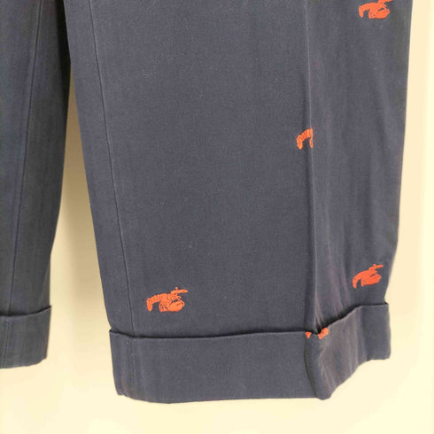 ブルックスブラザーズ BROOKS BROTHERS ロブスター カモメ刺繍 ノータックチノパンツ メンズ W31