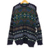 チャップスラルフローレン CHAPS RALPH LAUREN 90s USA製 マルチカラー ダイヤ 総柄ニット メンズ import:XL