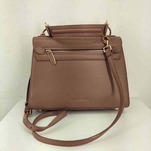 チャールズキース CHARLES & KEITH 2WAY Metal Details Push-Lock Handbag レディース