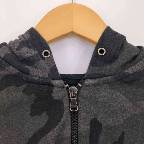 ポロラルフローレン POLO RALPH LAUREN ポニー刺繍 カモ柄 ジップアップパーカー メンズ S (170/92A)