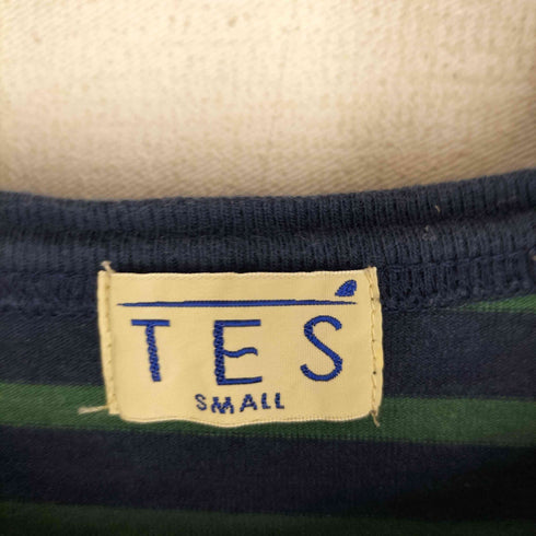 テス TES サーファー スケーター 刺繍 S/S ボーダーTシャツ メンズ JPN:S