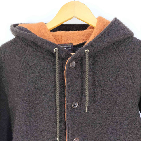 ミスターオリーブ MR.OLIVE フーデッド ウールコート メンズ JPN:S