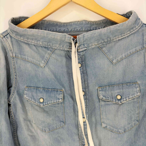 サスクワァッチファブリックス SASQUATCHfabrix. WAIST WRAP DENIM SHIRTS メンズ JPN:S