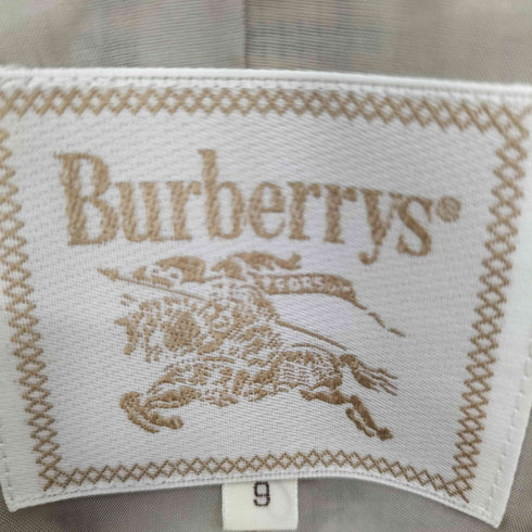 バーバリーズ BURBERRYS 90S 白タグ 千鳥格子柄 1B シングル テーラードジャケット 2タック スラックス セットアップ レディース 9