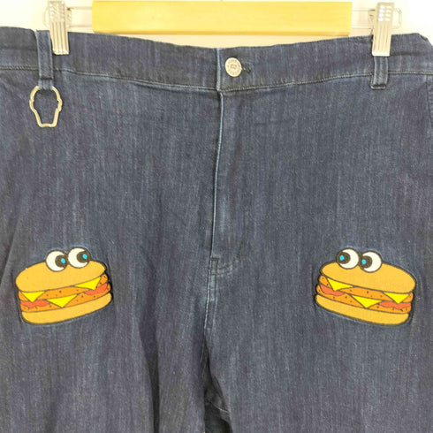 パンクドランカーズ PUNK DRUNKERS WバーガーとWポケットのセットのデニムパンツ メンズ JPN:XL