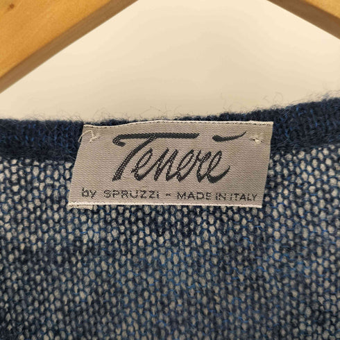 Tememe by spruzzi イタリア製 モヘア混 花柄 S/S シャギー ニット レディース