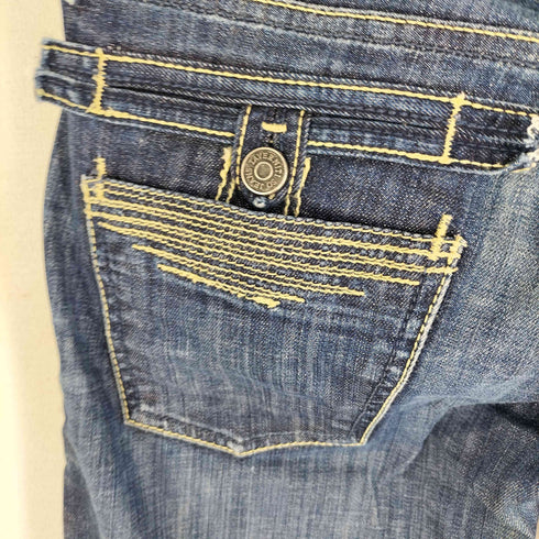 ジミータバニティ JIMMY TAVERNITI スタッズ セミフレア デニムパンツ Y2K レディース W26