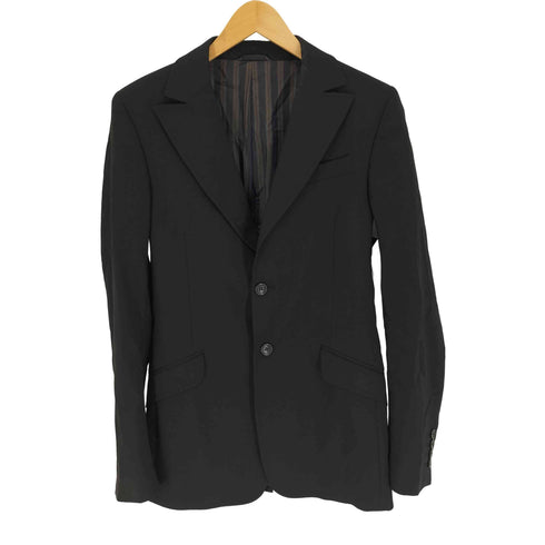 ドルチェアンドガッバーナ DOLCE&GABBANA 05SS ルーマニア製 裏地ストライプ 2B シングル テーラードジャケット メンズ 30/44