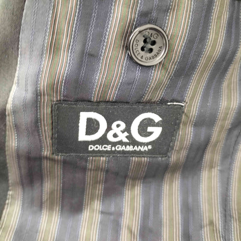 ドルチェアンドガッバーナ DOLCE&GABBANA 05SS ルーマニア製 裏地ストライプ 2B シングル テーラードジャケット メンズ 30/44