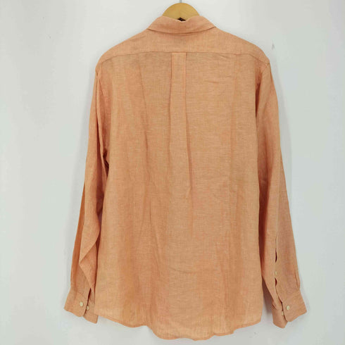 ブルックスブラザーズ BROOKS BROTHERS ALL IRISH LINEN アイリッシュリネンボタンダウンシャツ メンズ import:L