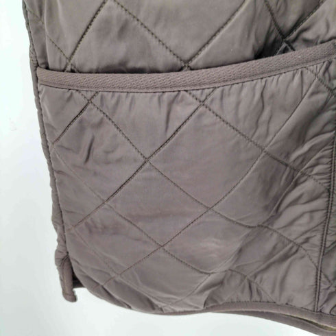 バブアー Barbour POLARQUILT ZIP-IN LINER DARK BROWN リバーシブルキルティングベスト メンズ L
