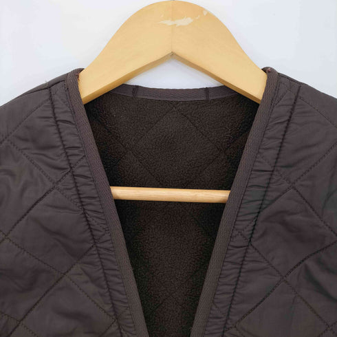 バブアー Barbour POLARQUILT ZIP-IN LINER DARK BROWN リバーシブルキルティングベスト メンズ L