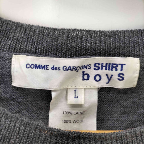 コムデギャルソンシャツ COMME des GARCONS SHIRT BOYS クルーネックニット メンズ JPN:L