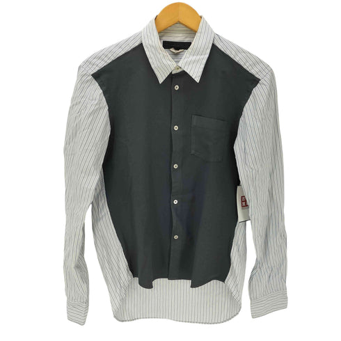 コムデギャルソンオムドゥ COMME des GARCONS HOMME DEUX 11AW L/S フロント切替ストライプシャツ メンズ JPN:M