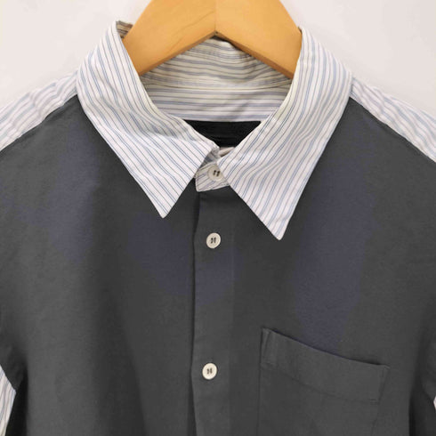 コムデギャルソンオムドゥ COMME des GARCONS HOMME DEUX 11AW L/S フロント切替ストライプシャツ メンズ JPN:M