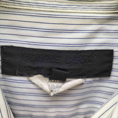 コムデギャルソンオムドゥ COMME des GARCONS HOMME DEUX 11AW L/S フロント切替ストライプシャツ メンズ JPN:M