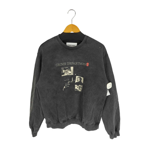 Tonywack Crime Dept. Garment-dyeing Sweatshirt Faded Charcoal メンズ import:L