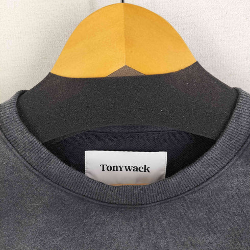 Tonywack Crime Dept. Garment-dyeing Sweatshirt Faded Charcoal メンズ import:L