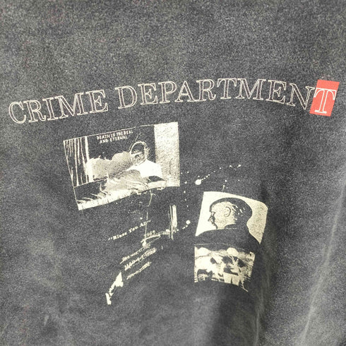Tonywack Crime Dept. Garment-dyeing Sweatshirt Faded Charcoal メンズ import:L