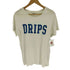 Sleepy Jones USA製 ダメージ DRIPS ロゴプリント S/S Tシャツ レディース import:XS