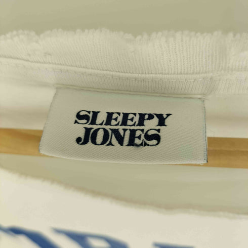 Sleepy Jones USA製 ダメージ DRIPS ロゴプリント S/S Tシャツ レディース import:XS