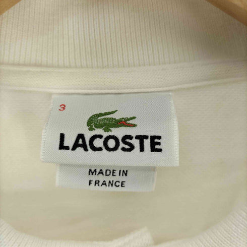ラコステ LACOSTE フランス製 ワンポイント 刺繍 S/S ポロシャツ レディース 3