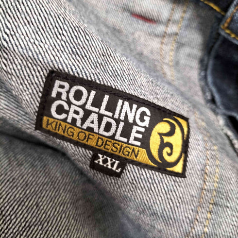 ローリングクレイドル Rolling Cradle プリントデザインデニムパンツ メンズ XXL