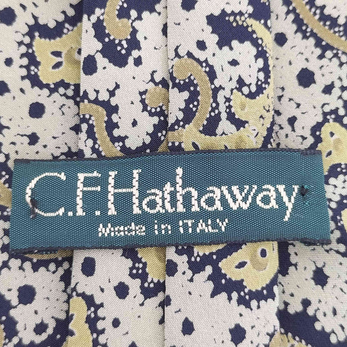C.F. Hathway シルク総柄ネクタイ メンズ