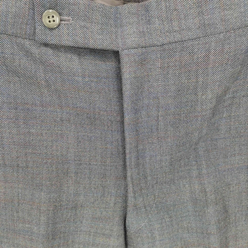 60S 3 PLY FINEST WORSTED アルミTALON メランジウールスラックス メンズ