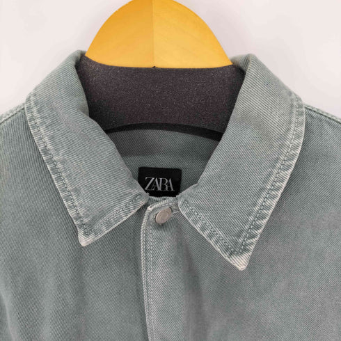 ザラ ZARA 2ポケット デニムジャケット 製品染め メンズ JPN:M