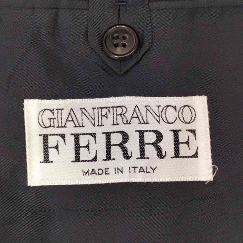 ジャンフランコフェレ GIANFRANCO FERRE イタリア製 ストライプ ダブルテーラドジャケット メンズ