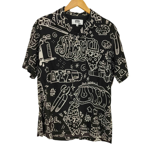 アイジュンヤワタナベコムデギャルソンマン eYe JUNYA WATANABE COMME des GARCONS MAN AD2017 18SS キュプラボイルプリントシャツ メンズ JPN:XS