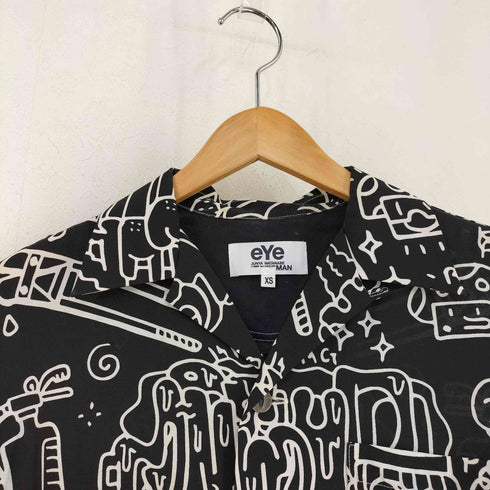 アイジュンヤワタナベコムデギャルソンマン eYe JUNYA WATANABE COMME des GARCONS MAN AD2017 18SS キュプラボイルプリントシャツ メンズ JPN:XS