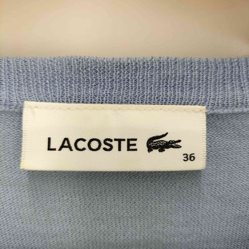 ラコステ LACOSTE フロントロゴワッペンカーディガン レディース 36