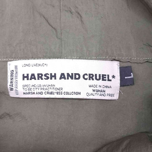 HARSH AND CRUEL ギミック ナイロンプルオーバー メンズ JPN:L