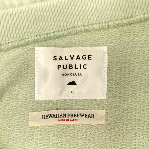 サルベージパブリック SALVAGE PUBLIC ワレ フリース クールネック パーカー メンズ JPN:L