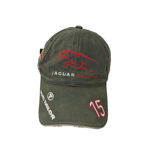 レーシング 6パネルキャップ 6PANEL CAP レース モータースポーツ ジャガー 企業ロゴ フェード メンズ ONE SIZE