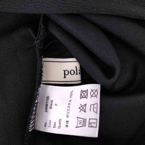 polaura アシンメトリードレープトップス レディース FREE