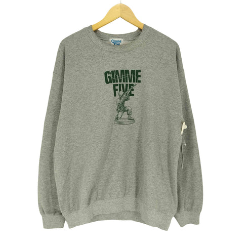 ギミーファイブ gimme five G5 X SOLDIER CREW ソルジャー プリント クルーネック スウェット レディース