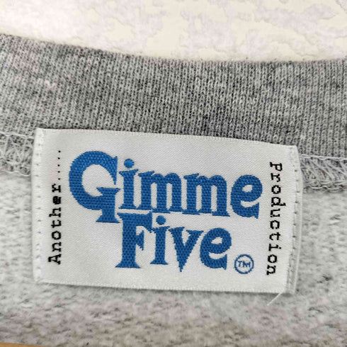ギミーファイブ gimme five G5 X SOLDIER CREW ソルジャー プリント クルーネック スウェット レディース