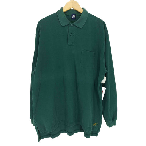 ギャップ Gap L/S ポロシャツ メンズ import:M