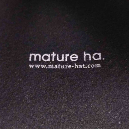 マチュアーハ mature ha. バック ステッチ ウール フリーハット レディース