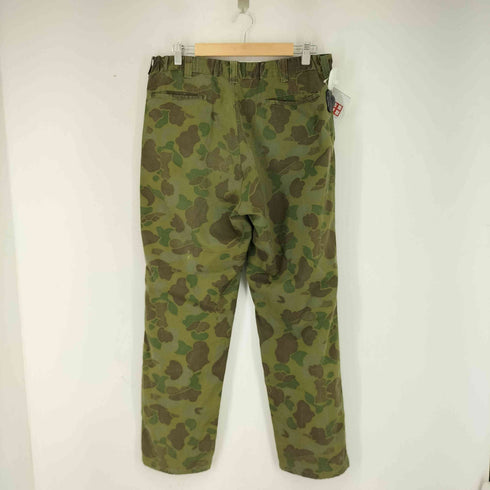 50-60S WALDES ジップ 両爪 ダックハンターカモ リップストップパンツ メンズ