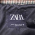 ザラ ZARA チェック柄 ウール オーバーサイズ ダブルチェスターコート レディース US M