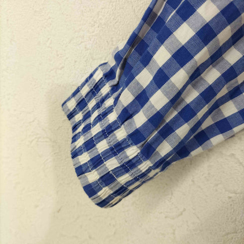 キャシャレル cacharel MADE IN FRANCE ギンガムチェック 比翼ダブルジップシャツブルゾン riri レディース FR:36